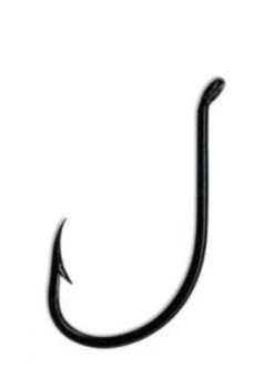 Mustad 92553BL Black Beak/Octopus 1X Strong Drop Shot/Bait Hook
