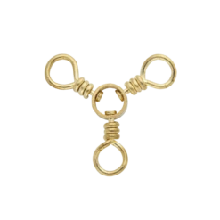 Rosco Brass 3-Way Swivel 12 Pack