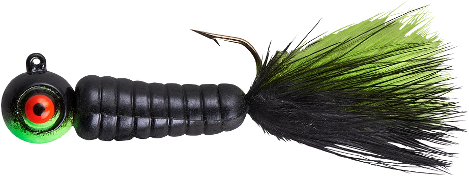 Lindy Fuzz-E-Grub Pre-Rigged Hair Tail Soft Grub 2 Pack 1 Lindy Fuzz-E-Grub Pre-Rigged Hair Tail Soft Grub 2 Pack