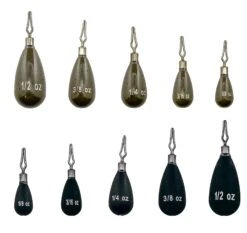 Departure Outdoors Tungsten Tear Drop Shot Weights