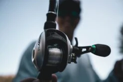 Quantum Energy S3 Baitcasting Reel -Shimano Sales 2024 energy bc reel closeup lifestyle